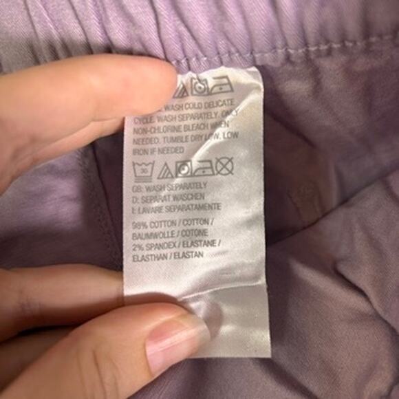 NWOT Denim & Co. Pull On Pants Womens Large EasyWear Twill Straight Leg Minimal - Picture 5 of 9